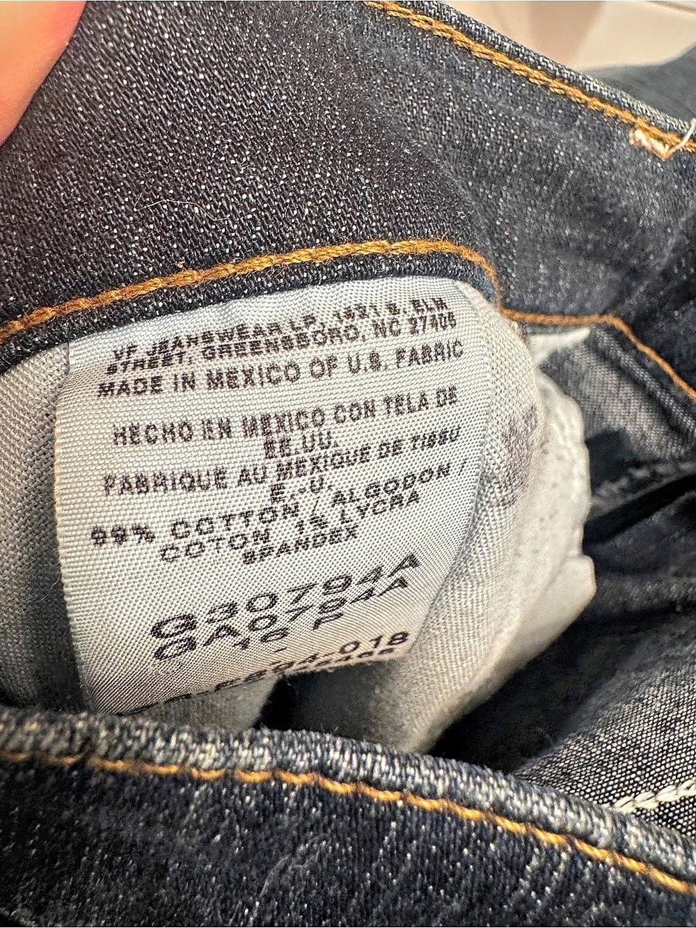 17/18 w Riders by Lee Classic Bootcut Jeans Women's Waist 16 Petite Blue - Picture 10 of 11